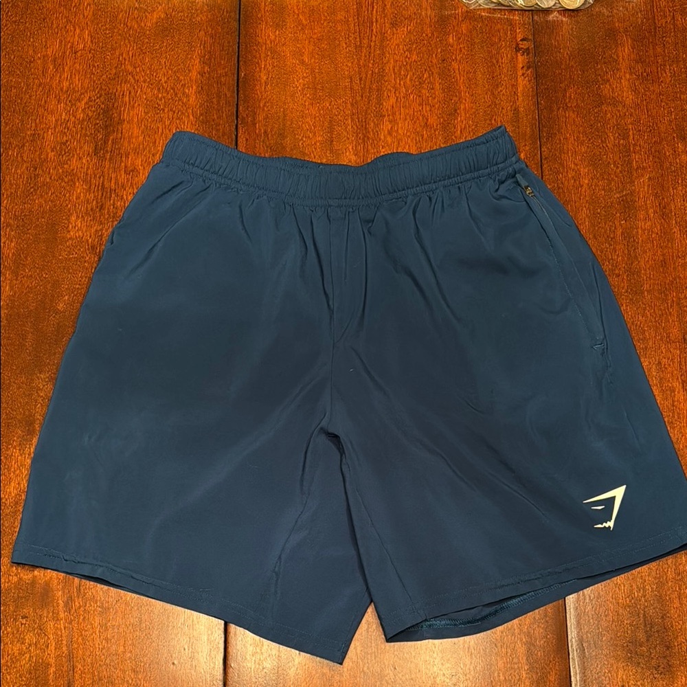Men's Navy Blue Gymshark Shorts
